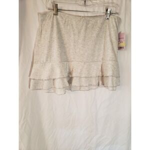 Women's Wild Fable Gray Ruffled Tiered Shirt With Shorts Size L